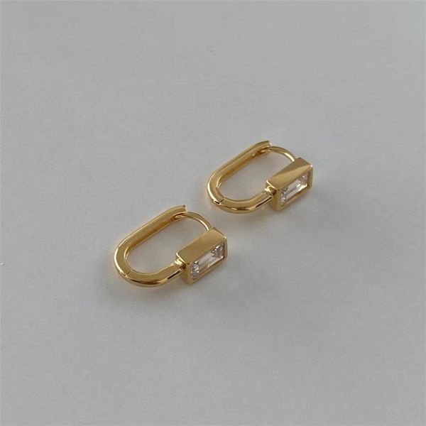 925 sterling silver hoop huggie earrings square stones minimalism hand-made designer vintage luxury jewelry accessories gift, Golden;silver
925 sterling silver hoop huggie earrings square stones minimalism hand-made designer vintage luxury jewelry accessories gift, Golden;silver