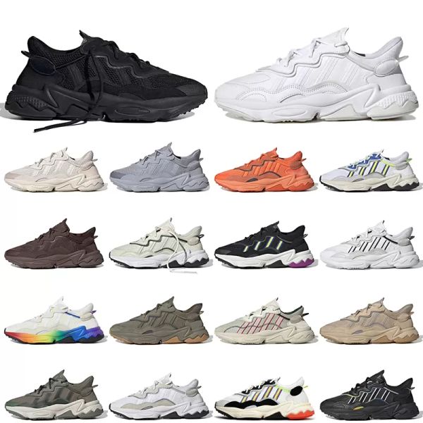 trace cargo leather ozweego mens women running shoes triple cloud white pale nude taped seams designer trainers sports sneakers hi-res red g, Black
trace cargo leather ozweego mens women running shoes triple cloud white pale nude taped seams designer trainers sports sneakers hi-res red g, Black