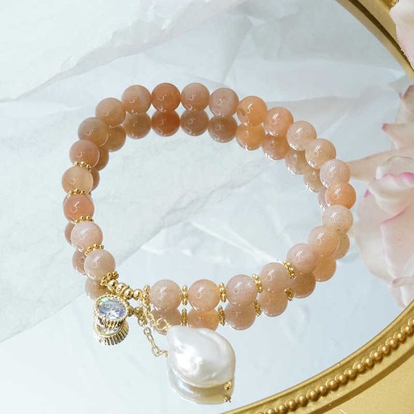 beaded strands 2022 new orange natural sunstone beads strand bracelet big baroque pearl pendant bracelets for women fashion jewelry ybr330 l, Black
beaded strands 2022 new orange natural sunstone beads strand bracelet big baroque pearl pendant bracelets for women fashion jewelry ybr330 l, Black