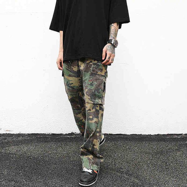 designer trendy gallerydept casual pants same high street old camouflage splash ink flared hip hop pocket wide leg overalls fashion, Black
designer trendy gallerydept casual pants same high street old camouflage splash ink flared hip hop pocket wide leg overalls fashion, Black