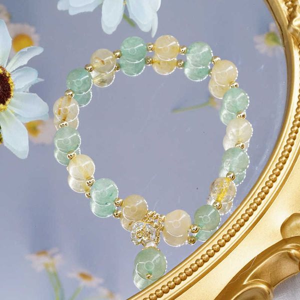 beaded strands new fashion quartz rutilated green strawberry crystal beads strand bracelets women girls lucky fine jewelry accessories ybr33, Black
beaded strands new fashion quartz rutilated green strawberry crystal beads strand bracelets women girls lucky fine jewelry accessories ybr33, Black