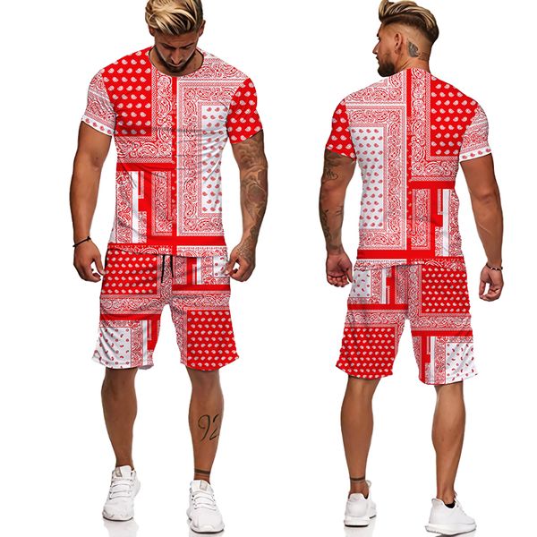 new 3d printed t-shirt and shorts bandana pattern summer men's casual sports suit tracksuit men plus size s-6xl, Gray
new 3d printed t-shirt and shorts bandana pattern summer men's casual sports suit tracksuit men plus size s-6xl, Gray