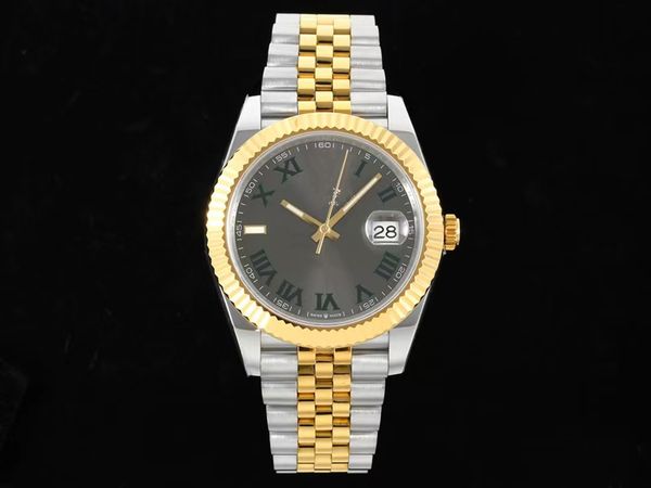 with original box mens date gray gold watch 41mm stainless steel bracelet automatic mechanical water resistant luminous watches 28132022, Slivery;brown
with original box mens date gray gold watch 41mm stainless steel bracelet automatic mechanical water resistant luminous watches 28132022, Slivery;brown
