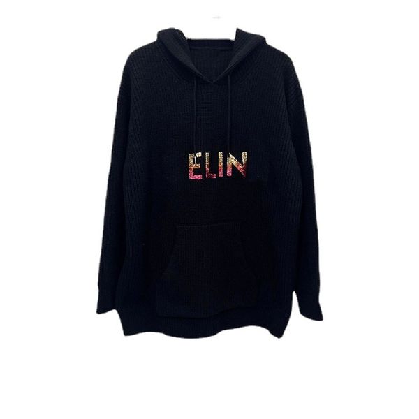 1103 2023 autumn black print autumn wome's pullovers hooded brand same style women's sweaters 111003 pingyi, White;black
1103 2023 autumn black print autumn wome's pullovers hooded brand same style women's sweaters 111003 pingyi, White;black