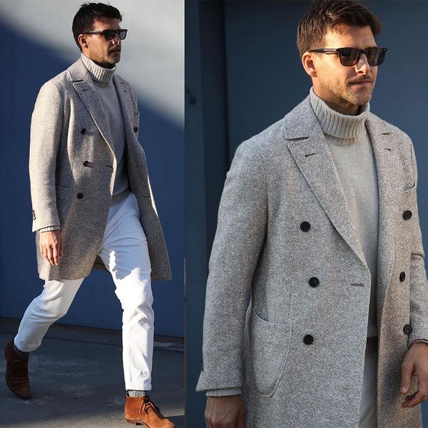 one piece formal men suits wedding tuxedos thick wool long coat men jacket double breasted peaked lapel blazer business custom made, Black;gray
one piece formal men suits wedding tuxedos thick wool long coat men jacket double breasted peaked lapel blazer business custom made, Black;gray