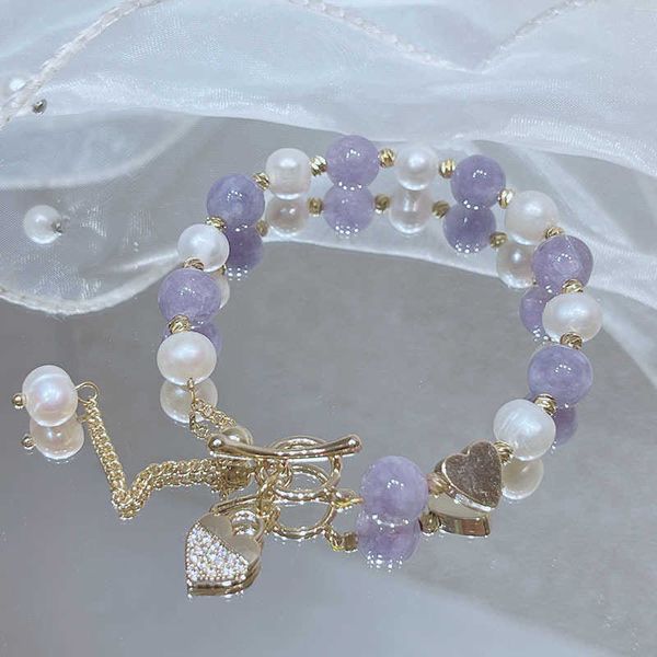 beaded strands fashion ot buckle heart shape orange/purple crystal natural freshwater pearls beaded bracelets for women fine jewelry ybr644, Black 
beaded strands fashion ot buckle heart shape orange/purple crystal natural freshwater pearls beaded bracelets for women fine jewelry ybr644, Black