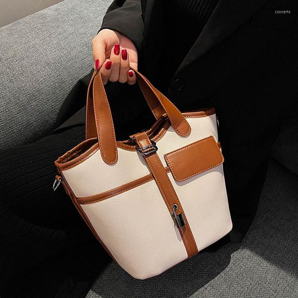 evening bags contrast color tote bucket bag winter quality pu leather women's designer handbag shoulder messenger
evening bags contrast color tote bucket bag winter quality pu leather women's designer handbag shoulder messenger
