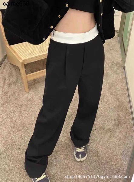 women's pants designer ribbon elastic letter waist loose straight women's casual alexanders pants new black pants fashion wangs, Black;white
women's pants designer ribbon elastic letter waist loose straight women's casual alexanders pants new black pants fashion wangs, Black;white
