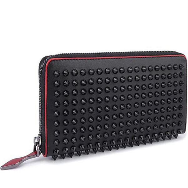 long style red bottom panelled spiked clutch women patent leather mixed color rivets bag clutches lady long purses with spikes men2749, Red;black
long style red bottom panelled spiked clutch women patent leather mixed color rivets bag clutches lady long purses with spikes men2749, Red;black