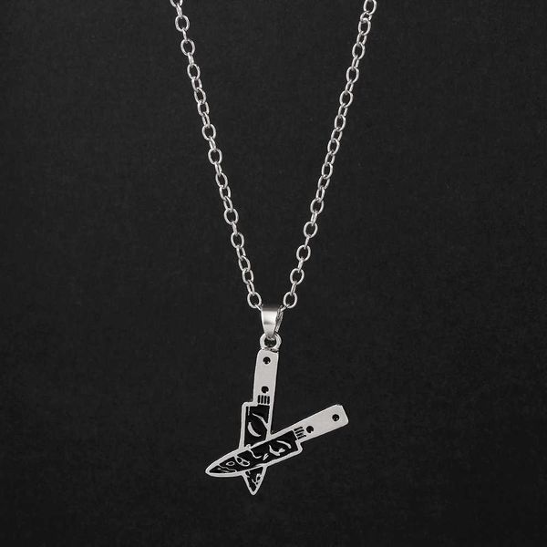 pendant necklaces vintage dagger face necklace black enamel metal knife pendant necklaces for man women collar gothic abstract christmas jew, Silver
pendant necklaces vintage dagger face necklace black enamel metal knife pendant necklaces for man women collar gothic abstract christmas jew, Silver