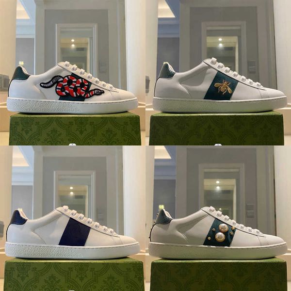 women shoes snake embroidered ace leather sneaker low-leather trainers white rubber bottom crystal stripes pattern casual shoes big, Black
women shoes snake embroidered ace leather sneaker low-leather trainers white rubber bottom crystal stripes pattern casual shoes big, Black