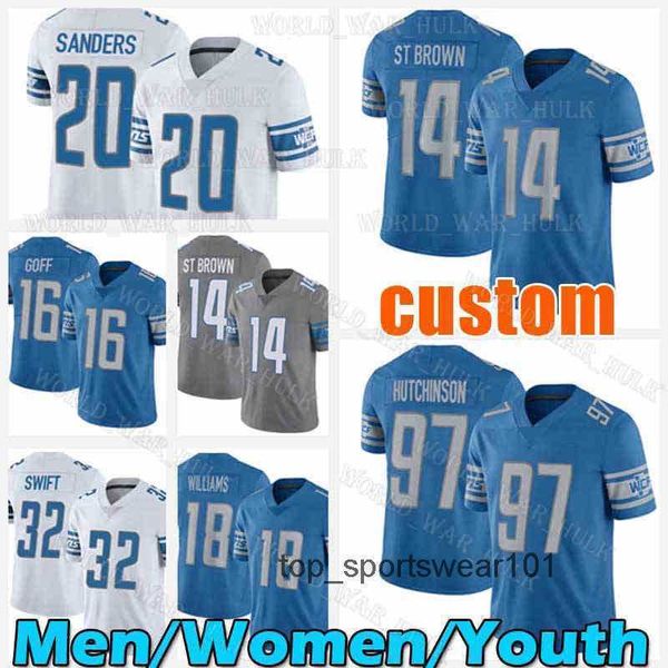 fans tees 14 amon-ra st. brown football jersey 97 aidan hutchinson barry sanders detroits dandre swift tj hockenson jared goff jack fox lio, Black
fans tees 14 amon-ra st. brown football jersey 97 aidan hutchinson barry sanders detroits dandre swift tj hockenson jared goff jack fox lio, Black