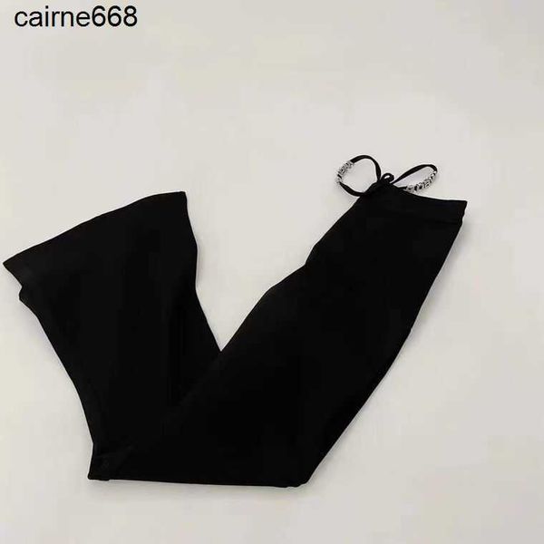 women's pants designer spring new diamond chain high waist sagging black slim alexanders casual pants women wangs, Black;white
women's pants designer spring new diamond chain high waist sagging black slim alexanders casual pants women wangs, Black;white