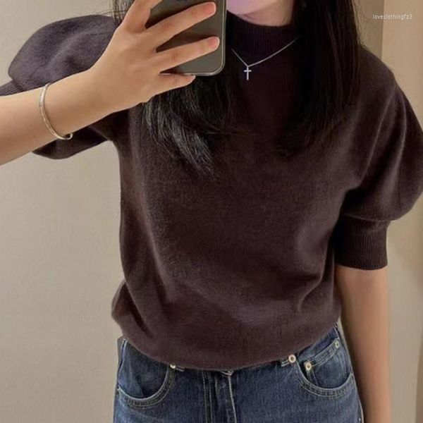women's sweaters 2022 autumn winter jumper sweater japan pull femme o neck puff sleeve solid wool knit puillover with cuff, White;black
women's sweaters 2022 autumn winter jumper sweater japan pull femme o neck puff sleeve solid wool knit puillover with cuff, White;black