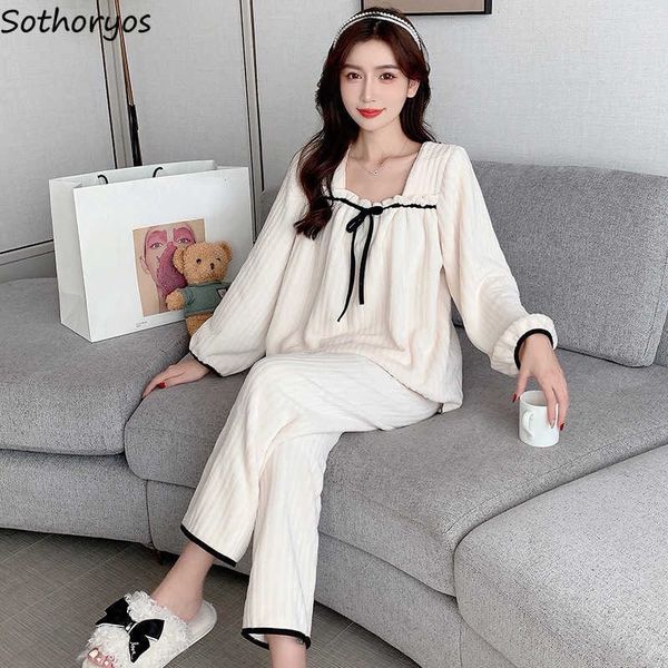 women's sleep lounge black winter pajama sets women elegant mature soft comfortable loose square collar bow homewear fluffy coral velve
women's sleep lounge black winter pajama sets women elegant mature soft comfortable loose square collar bow homewear fluffy coral velve