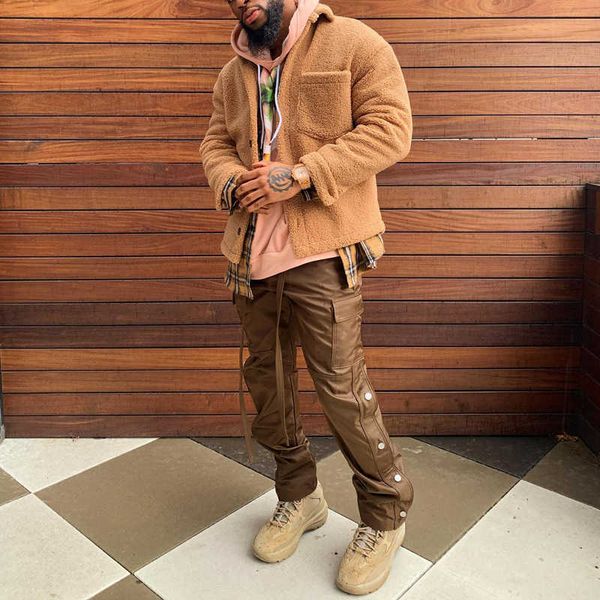 men's fur faux fur autumn winter men solid wool coats vintage turn-down collar buttoned long sleeve fleece jackets for mens fashion loo, Black
men's fur faux fur autumn winter men solid wool coats vintage turn-down collar buttoned long sleeve fleece jackets for mens fashion loo, Black