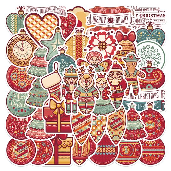 48pcs cute christmas pendant cartoon merry christmas stickers car motorcycle travel luggage guitar waterproof graffiti sticker
48pcs cute christmas pendant cartoon merry christmas stickers car motorcycle travel luggage guitar waterproof graffiti sticker