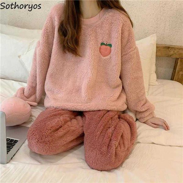women's sleep lounge pajama sets women winter flannel warm fruit printed sweet pink kawaii womens pijamas sleepwear leisure simple pyja
women's sleep lounge pajama sets women winter flannel warm fruit printed sweet pink kawaii womens pijamas sleepwear leisure simple pyja