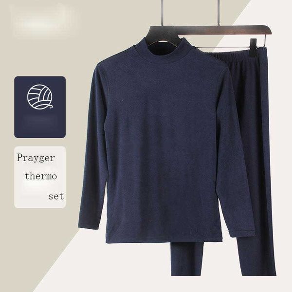 men's sleepwear men thermal underwear sets o neck high turtle long johns winter warm body clothes invisible buttoms t221017, Black;brown
men's sleepwear men thermal underwear sets o neck high turtle long johns winter warm body clothes invisible buttoms t221017, Black;brown