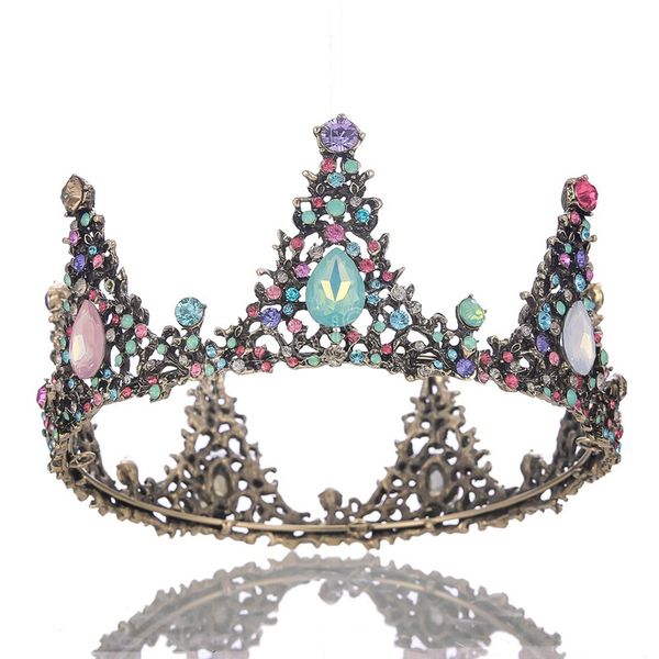 colorful crystal tiaras bridal crown full round tiara wedding headdress prom party hair jewelry, White;golden
colorful crystal tiaras bridal crown full round tiara wedding headdress prom party hair jewelry, White;golden