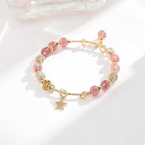 beaded strands 6mm strawberry quartz gray moonstone beads gold plated strand bracelets for women female star shape fashion party jewelry ybr, Black
beaded strands 6mm strawberry quartz gray moonstone beads gold plated strand bracelets for women female star shape fashion party jewelry ybr, Black