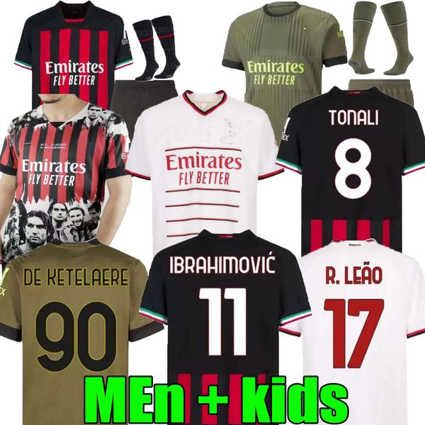 s-4xl 22 23 de ketelaere soccer jerseys r leao ac milans ibrahimovic football shirt tomori diaz giroud rebic men kit kids equipment, Black;yellow
s-4xl 22 23 de ketelaere soccer jerseys r leao ac milans ibrahimovic football shirt tomori diaz giroud rebic men kit kids equipment, Black;yellow