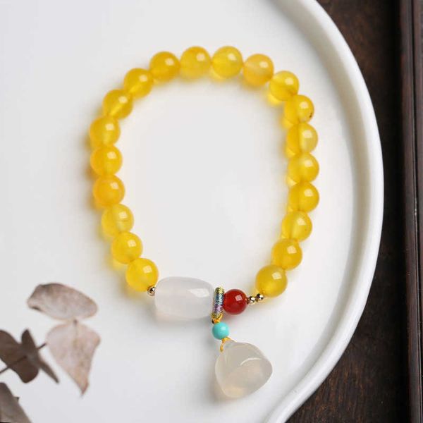 beaded strands lotus pendant 8mm natural yellow agate white chalcedony stones beaded bracelets for women fine jewelry christmas gifts ybr599, Black
beaded strands lotus pendant 8mm natural yellow agate white chalcedony stones beaded bracelets for women fine jewelry christmas gifts ybr599, Black