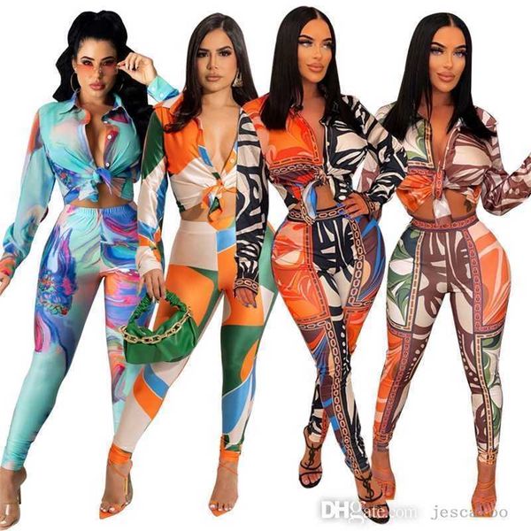 fashion womens two piece pants suit designer printed long sleeve shirts and leggings matching set fall spring outfits, White
fashion womens two piece pants suit designer printed long sleeve shirts and leggings matching set fall spring outfits, White