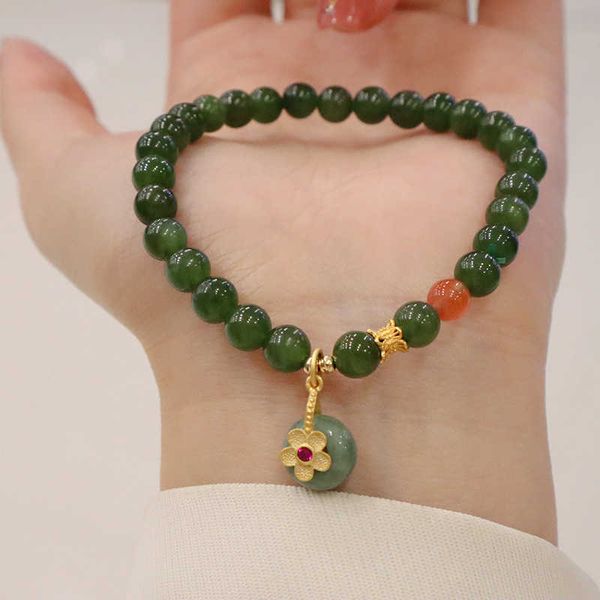 beaded strands luxury flower charm 6mm green natural jasper beads beaded strand bracelets for women female fine jewelry accessories ybr731 l, Black
beaded strands luxury flower charm 6mm green natural jasper beads beaded strand bracelets for women female fine jewelry accessories ybr731 l, Black