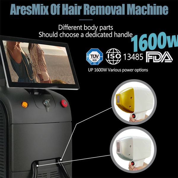 professional permanently 3 wavelength painless laser hair removal machine dk20 1600w diodo laser for dark skin, Black
professional permanently 3 wavelength painless laser hair removal machine dk20 1600w diodo laser for dark skin, Black