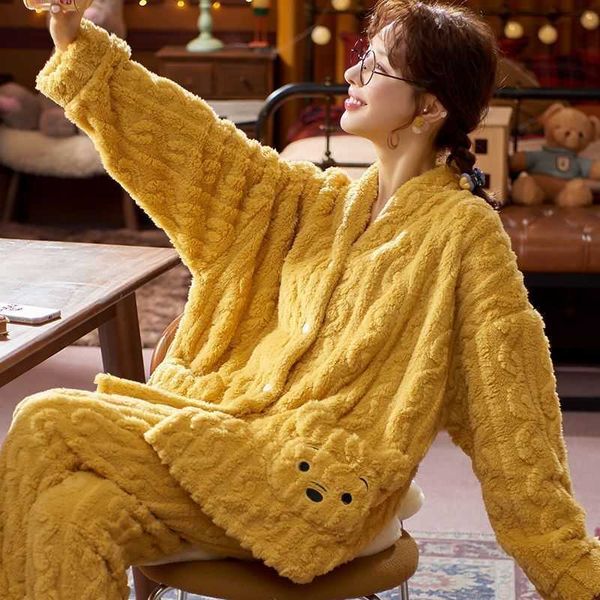 women's sleep lounge cartoon pajamas set bear embroidery pocket warm sweet flannel pajamas 2022 autumn/winter home button fashion sleep
women's sleep lounge cartoon pajamas set bear embroidery pocket warm sweet flannel pajamas 2022 autumn/winter home button fashion sleep