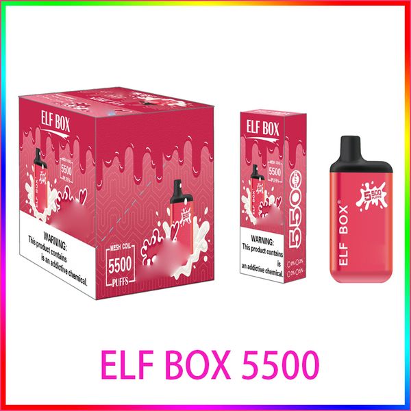 electronics doloda elf box 5500 puffs e cigarette rechargeable 650mah battery 0% 2% 3% 5% disposable vape pen device kit bar 13ml pre-filled
electronics doloda elf box 5500 puffs e cigarette rechargeable 650mah battery 0% 2% 3% 5% disposable vape pen device kit bar 13ml pre-filled