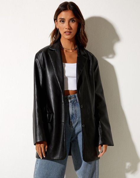 women's suits pu leather blazera women fashion solid color tailored collar long sleeve suit jackets loose single-breasted coats streetw, White;black
women's suits pu leather blazera women fashion solid color tailored collar long sleeve suit jackets loose single-breasted coats streetw, White;black