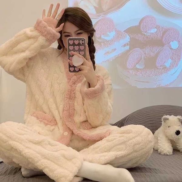 women's sleep lounge 2022 autumn winter pajama set women coral velvet long sleeve pyjamas flannel nightgown female sleepwear homewear t
women's sleep lounge 2022 autumn winter pajama set women coral velvet long sleeve pyjamas flannel nightgown female sleepwear homewear t