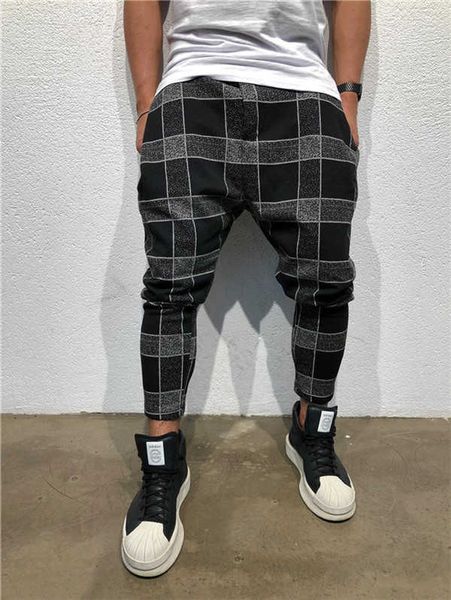 men's pants 4 colors mens streetwear plaid print casual fashion track trousers men jogger, Black
men's pants 4 colors mens streetwear plaid print casual fashion track trousers men jogger, Black