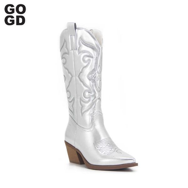 gogd cowboy pink cowgirl boots for women 2022fashion zip embroidered pointed toe chunky heel mid calf western boots shinny shoes, Black
gogd cowboy pink cowgirl boots for women 2022fashion zip embroidered pointed toe chunky heel mid calf western boots shinny shoes, Black