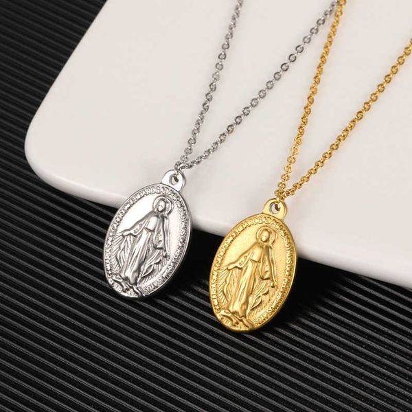 pendant necklaces statue of jesus necklace religious jewelry stainless steel oval pendant christian amulet choker necklaces blessing gifts l, Silver
pendant necklaces statue of jesus necklace religious jewelry stainless steel oval pendant christian amulet choker necklaces blessing gifts l, Silver