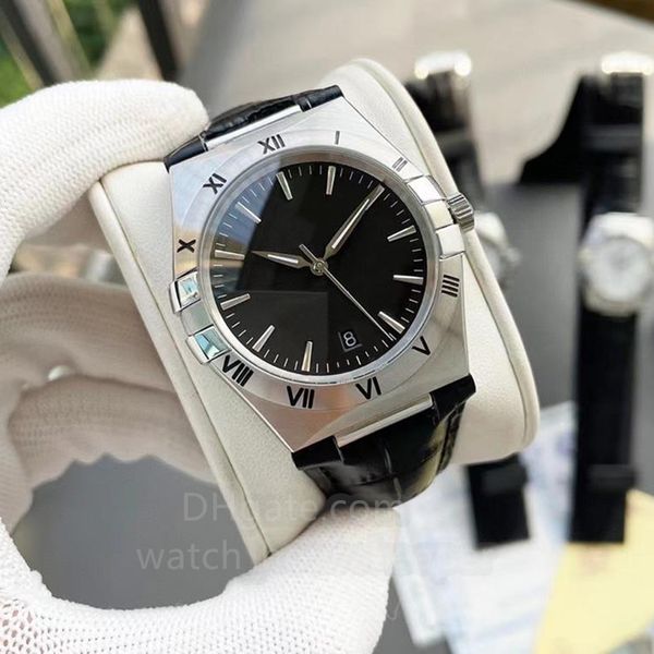 men's calendar mechanical watches stainless steel 39mm luxury sapphire glass full-automatic high-quality men's luminous leather bu, Slivery;brown
men's calendar mechanical watches stainless steel 39mm luxury sapphire glass full-automatic high-quality men's luminous leather bu, Slivery;brown