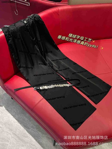 women's designer pants new style women's flocking straight trousers alexanders casual street trend wangs, Black;white
women's designer pants new style women's flocking straight trousers alexanders casual street trend wangs, Black;white