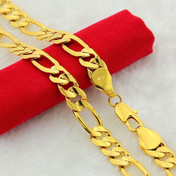 gold filled figaro chain link necklace wide male fashion hip hop jewelry mens 60cm 24inch, Silver
gold filled figaro chain link necklace wide male fashion hip hop jewelry mens 60cm 24inch, Silver