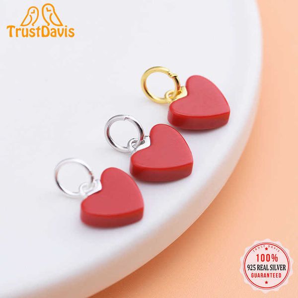 charm bracelets trustdavis fashion s925 sterling silver sweet romantic red heart charms for bracelet or necklace diy accessories jewelry l22, Golden;silver
charm bracelets trustdavis fashion s925 sterling silver sweet romantic red heart charms for bracelet or necklace diy accessories jewelry l22, Golden;silver
