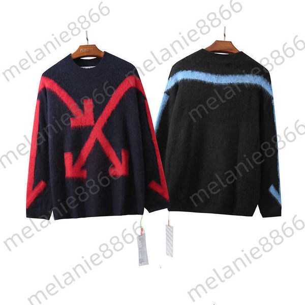 chaopai off green red black blue geometric arrow men's and women's dark gray sweater mohair, White;black
chaopai off green red black blue geometric arrow men's and women's dark gray sweater mohair, White;black