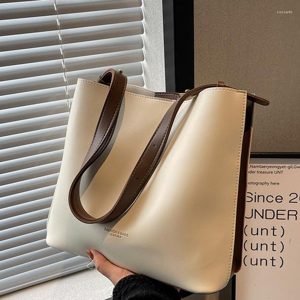 evening bags large-capacity women's fashion texture shoulder commuter bag high-quality messenger bucket