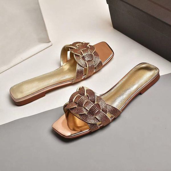 2021 summer beach slide tribute sandals flats intertwining straps strass flip flops slipper r outdoor slides sandalias, Black
2021 summer beach slide tribute sandals flats intertwining straps strass flip flops slipper r outdoor slides sandalias, Black