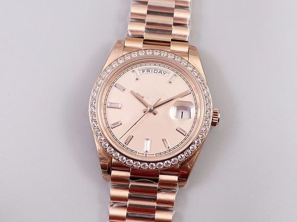 with original box luxury watches 41mm mens 18k yellow rose gold dial bigger diamond automatic fashion brand men's watch wristwatch 2813, Slivery;brown
with original box luxury watches 41mm mens 18k yellow rose gold dial bigger diamond automatic fashion brand men's watch wristwatch 2813, Slivery;brown