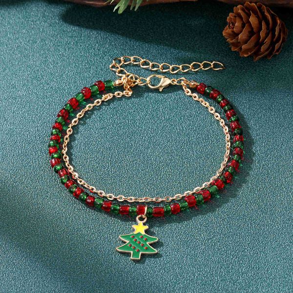 beaded strands kisswife double layer christmas bracelets for women kids gold color beads christmas tree chain bangle fashion jewelry party g, Black
beaded strands kisswife double layer christmas bracelets for women kids gold color beads christmas tree chain bangle fashion jewelry party g, Black