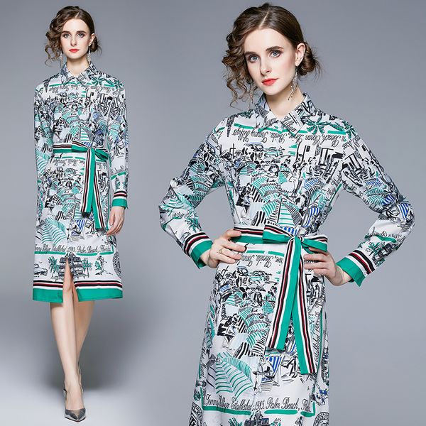 elegant printed long sleeve shirt dress women 2022 runway designer casual office button down sash bow chiffon dresses fashion a-line knee le, Black;gray
elegant printed long sleeve shirt dress women 2022 runway designer casual office button down sash bow chiffon dresses fashion a-line knee le, Black;gray