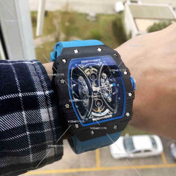 business leisure rm men's carbon fiber automatic mechanical watch hollowed out fashion sports tape luminous large dial
business leisure rm men's carbon fiber automatic mechanical watch hollowed out fashion sports tape luminous large dial