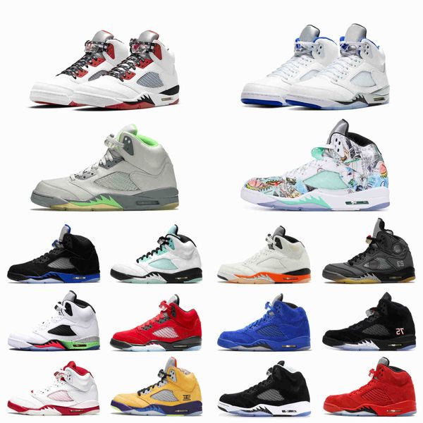 mens 5 5s basketball shoes shattered backboard bluebird pink foam oreo space jam raging red hyper royal grape sports sneakers trainers, Black
mens 5 5s basketball shoes shattered backboard bluebird pink foam oreo space jam raging red hyper royal grape sports sneakers trainers, Black