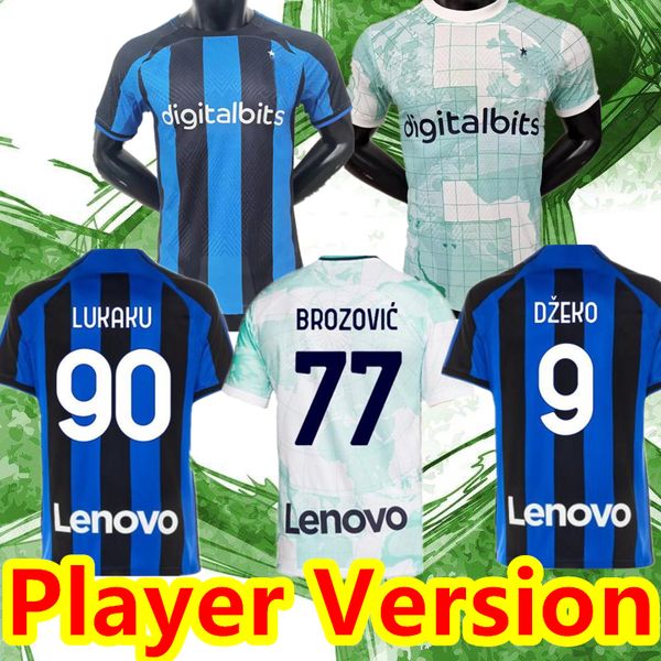 player version lukaku soccer jersey 22 23 barella vidal lautaro eriksen inters dzeko correa away third milans uniforms football shirt 2022, Black
player version lukaku soccer jersey 22 23 barella vidal lautaro eriksen inters dzeko correa away third milans uniforms football shirt 2022, Black